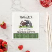 Serviette En Papier Football Tailgate & Celebrate Touchdown Couples (En situation)