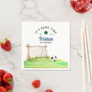 Serviette En Papier Footballeur Débutant “C'est l'heure du match” Prem