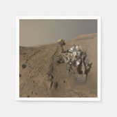Serviette En Papier Forage Mars Curiosity Red Martian Paysage (Devant)