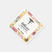 Serviette En Papier Foral RN BSN Nurse (Coin)