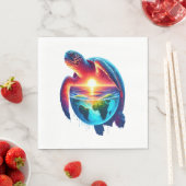 Serviette En Papier Force de la tortue de l'enseignant (En situation)