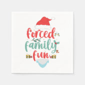 Serviette En Papier Forcé Famille Amusant Drôle Noël Matching Cadeau (Devant)