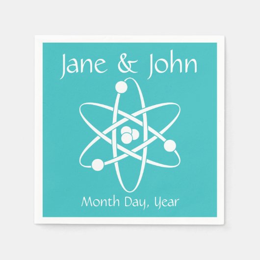 Serviette En Papier Forces attractives dans les serviettes Turquoise (Devant)