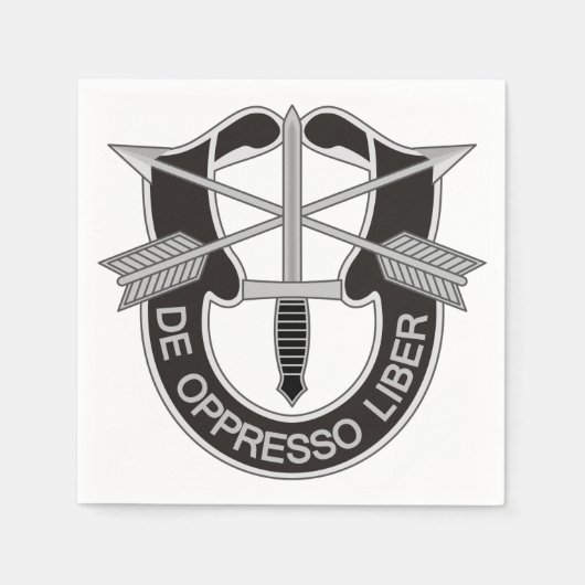 Serviette En Papier Forces spéciales SF De Oppresso Liber (Devant)