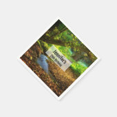 Serviette En Papier Forest Creek Belle nature Paysage Photo (Coin)