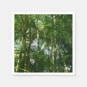 Serviette En Papier Forest of Palm Trees Tropical Nature (Devant)