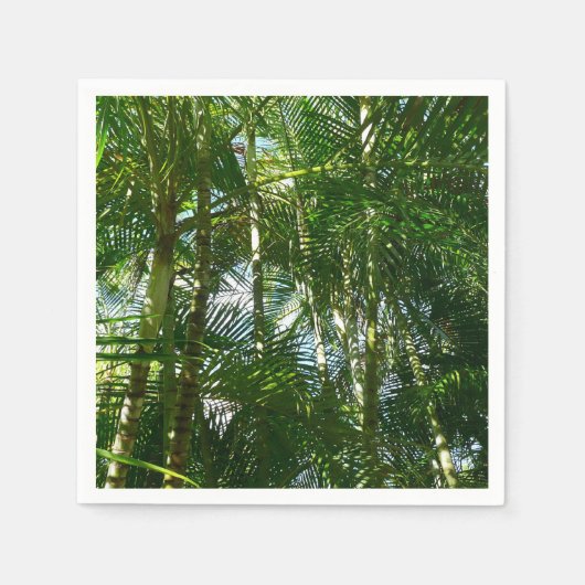 Serviette En Papier Forest of Palm Trees Tropical Nature (Devant)