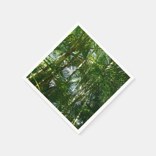 Serviette En Papier Forest of Palm Trees Tropical Nature (Coin)