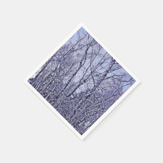 Serviette En Papier Forêt À Twilight (Coin)