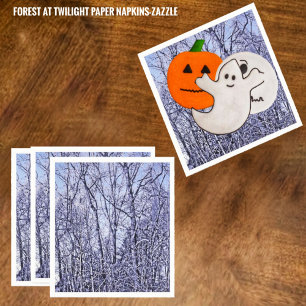 Serviette En Papier Forêt À Twilight