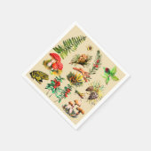 Serviette En Papier Forêt, champignons sauvages (Coin)