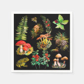 Serviette En Papier Forêt, champignons sauvages (Devant)
