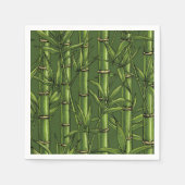 Serviette En Papier Forêt de bambou en vert (Devant)
