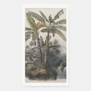 Serviette En Papier Forêt de bananiers tropicaux antiques   Bota vinta