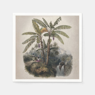 Serviette En Papier Forêt de bananiers tropicaux antiques Bota vinta