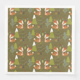 Serviette En Papier Forêt de bois mite