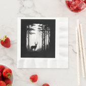 Serviette En Papier Forêt de cerfs faune (En situation)