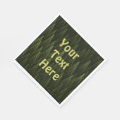 Serviette En Papier Forêt de conifères fractale (Coin)