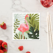 Serviette En Papier Forêt de Flamant rose (En situation)