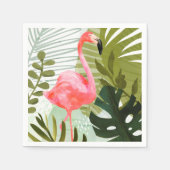 Serviette En Papier Forêt de Flamant rose (Devant)