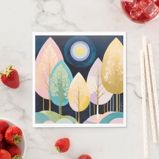 Serviette En Papier Forêt de Lumina (En situation)