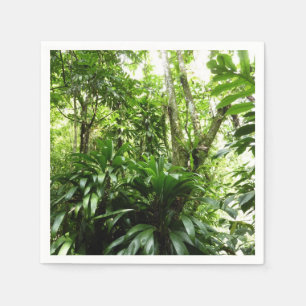 Serviette En Papier Forêt de pluie dominicaine I Nature verte tropical