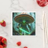 Serviette En Papier Forêt de Sabre de champignons d'Imaginaire (En situation)