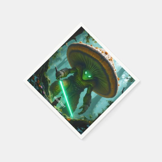 Serviette En Papier Forêt de Sabre de champignons d'Imaginaire (Coin)
