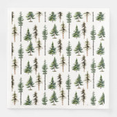 Serviette En Papier Forêt d'épinette de sapin des bois (Devant)