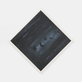 Serviette En Papier Forêt éffrayante la nuit Halloween (Coin)