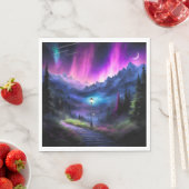 Serviette En Papier Forêt enchantée (En situation)