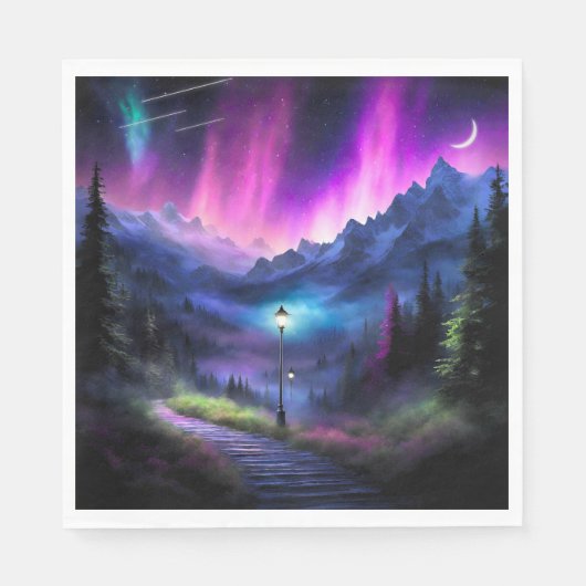 Serviette En Papier Forêt enchantée (Devant)