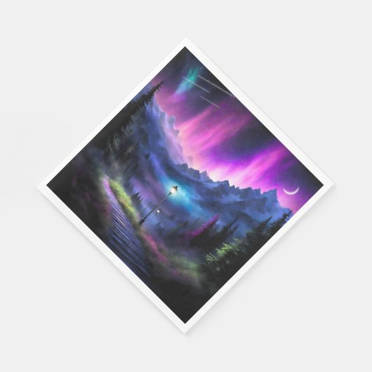 Serviette En Papier Forêt enchantée (Coin)