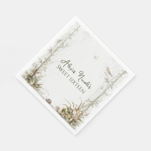 Serviette En Papier Forêt enchantée Ethereal (Coin)