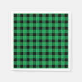 Serviette En Papier Forêt Green Buffalo Country Lumberjack Plaid (Devant)