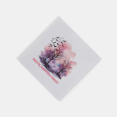 Serviette En Papier Forêt hôtelière Pastel (Coin)