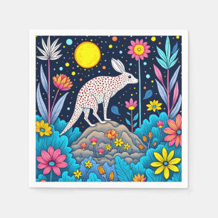Serviette En Papier Forêt nocturne