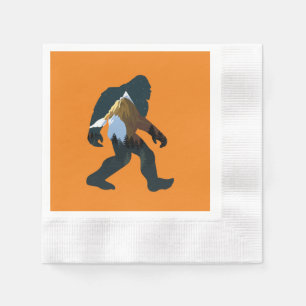 Serviette En Papier Forêt nocturne Bigfoot
