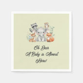 Serviette En Papier Forêt rustique Animaux Végétation Party Vaisselle (Devant)