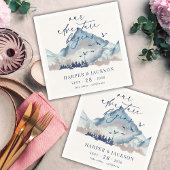 Serviette En Papier Forêt Rustique de pins sylvicoles Notre aventure c