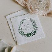 Serviette En Papier Forêt sauvage | Mariage de couronne botanique