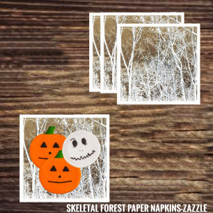 Serviette En Papier Forêt squelettique
