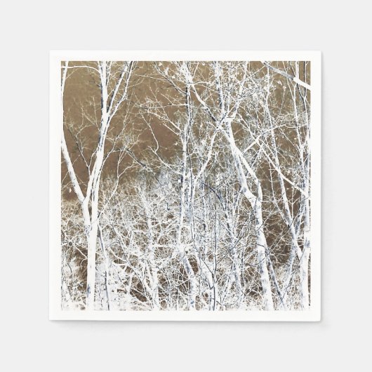 Serviette En Papier Forêt squelettique (Devant)