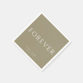 Serviette En Papier Forever Gold Mariage (Coin)