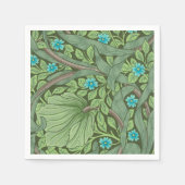 Serviette En Papier Forget-Me-Nots, Wallpaper de William Morris (Devant)