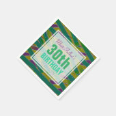 Serviette En Papier Formes Abstraites 30e Anniversaire Papier serviett (Coin)