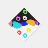 Serviette En Papier Formes colorées (Coin)
