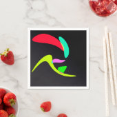 Serviette En Papier Formes courbes (En situation)