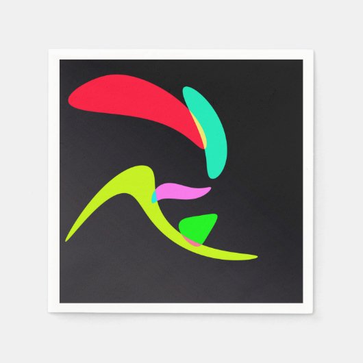 Serviette En Papier Formes courbes (Devant)
