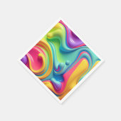 Serviette En Papier Formes en plastique arc-en-ciel (Coin)